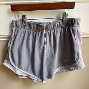 Nike Gray Athletic Shorts with Elastic Waistband